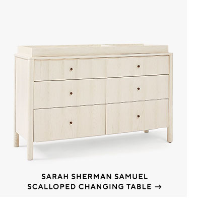Sarah Sherman Samuel Scalloped Changing Table