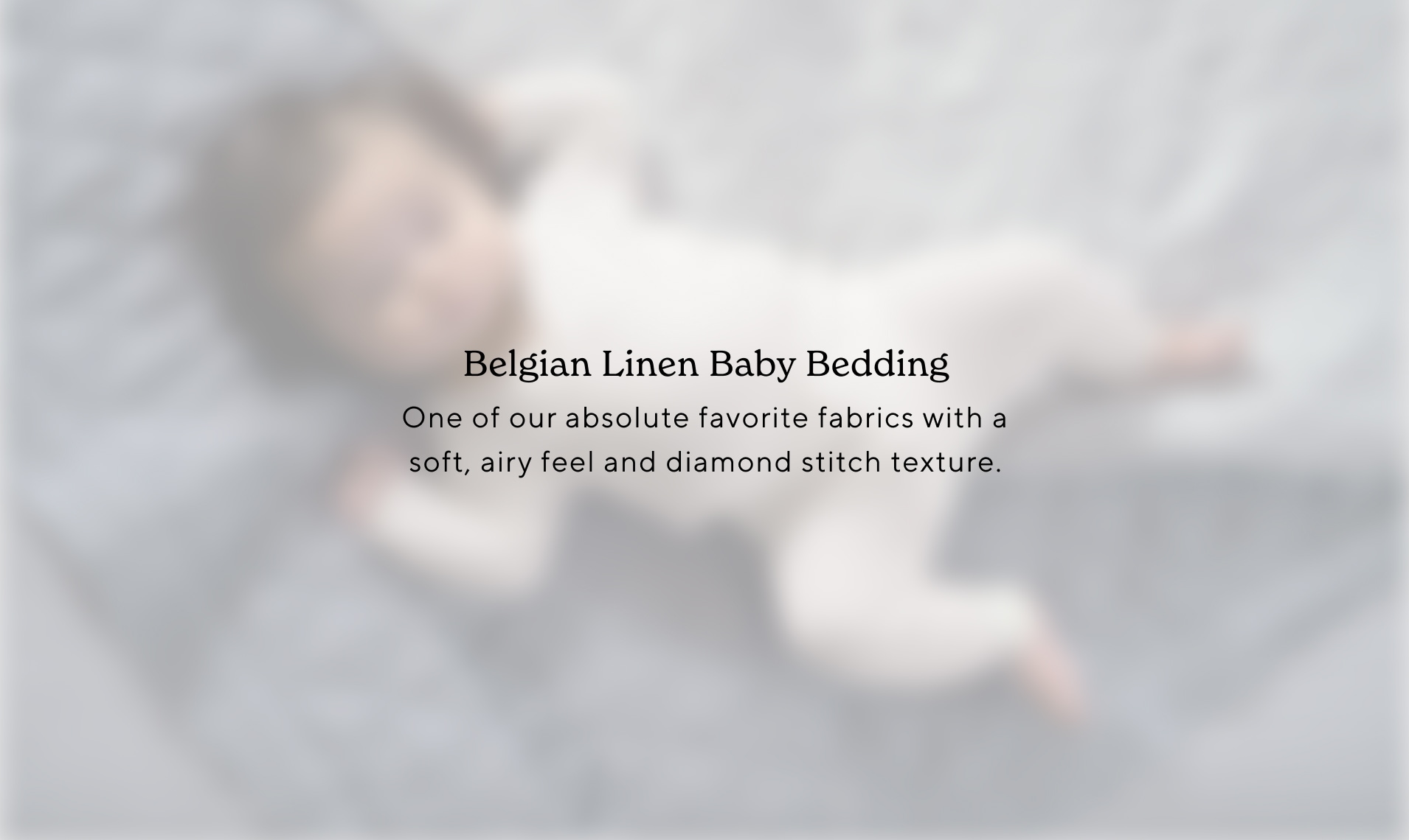 Belgian Linen Baby Bedding