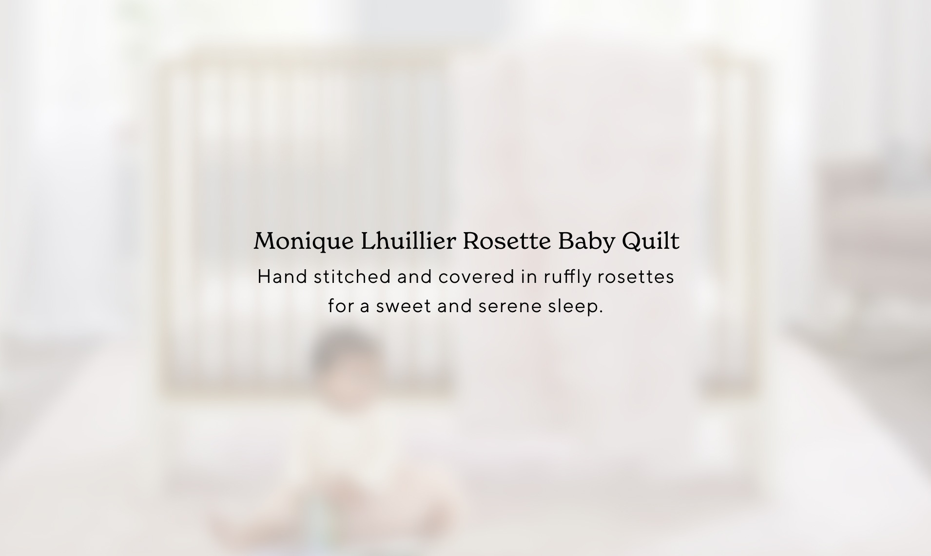 Monique Lhuillier Rosette Baby Quilt