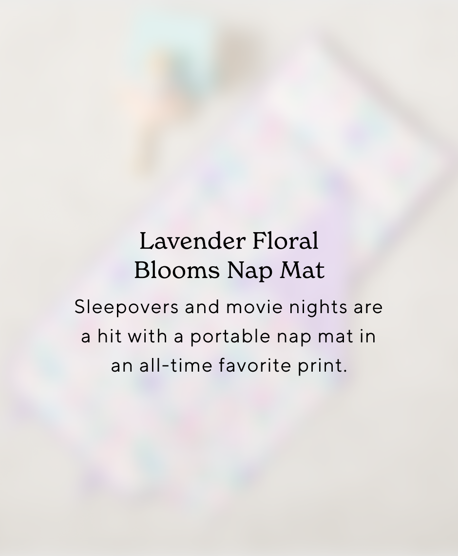 Lavender Floral Blooms Nap Mat