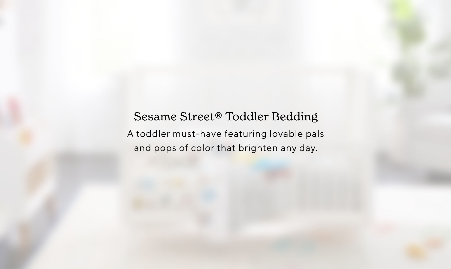 Sesame Street® Toddler Bedding