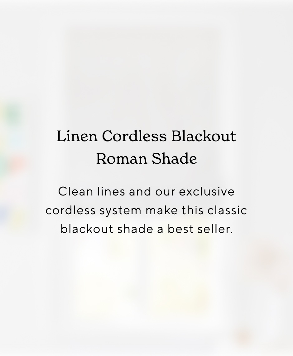 Linen Cordless Blackout Roman Shade