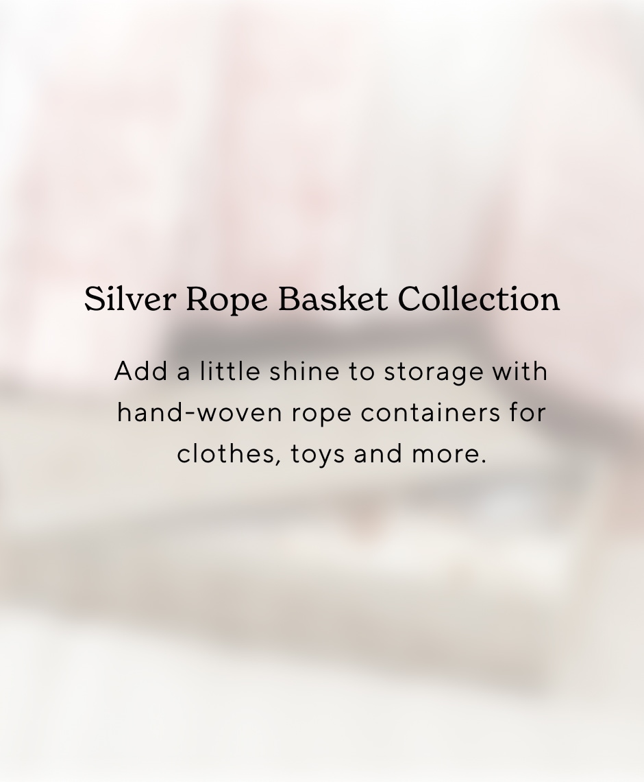 Silver Rope Basket Collection