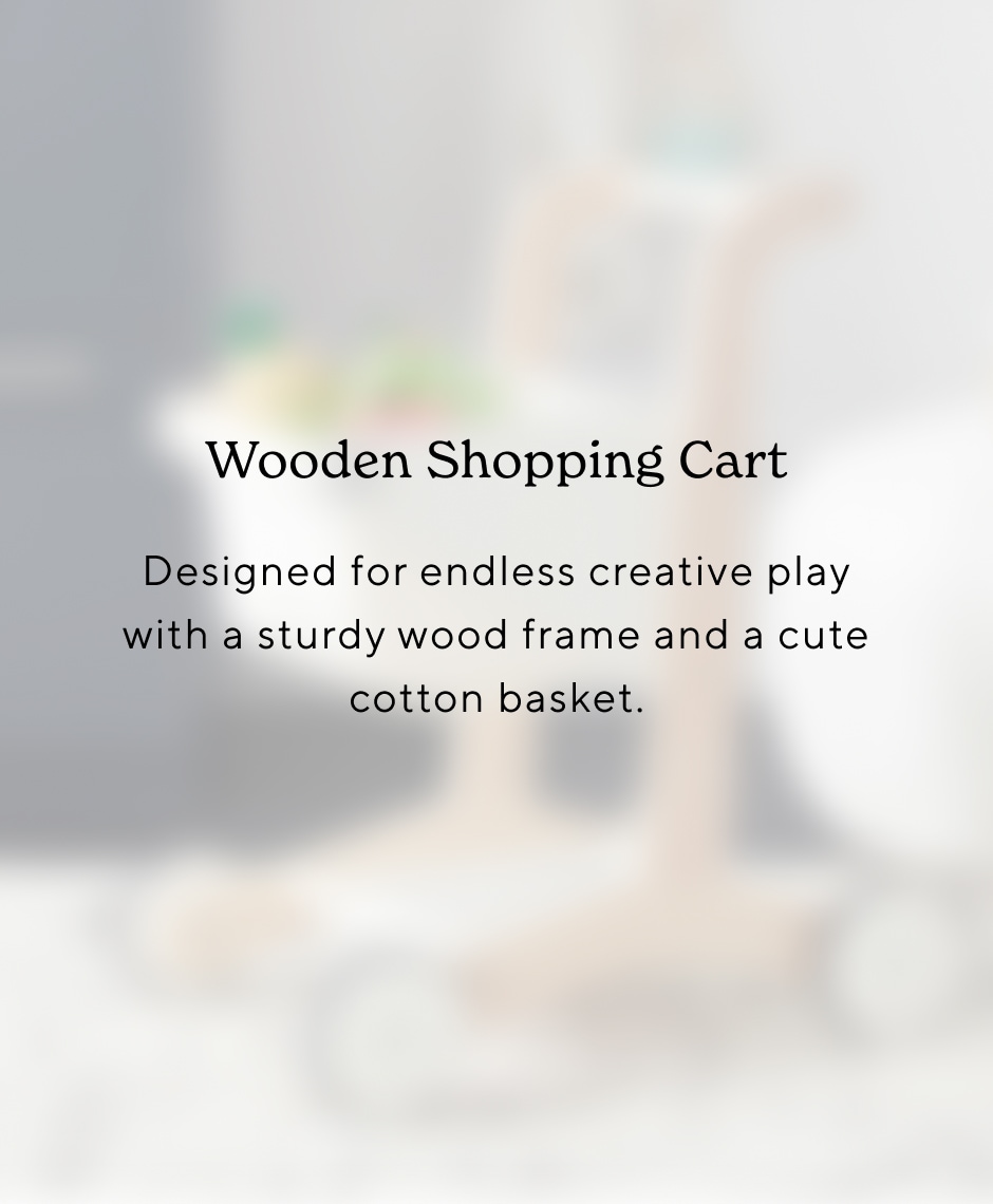 Wooden Shopping Cart