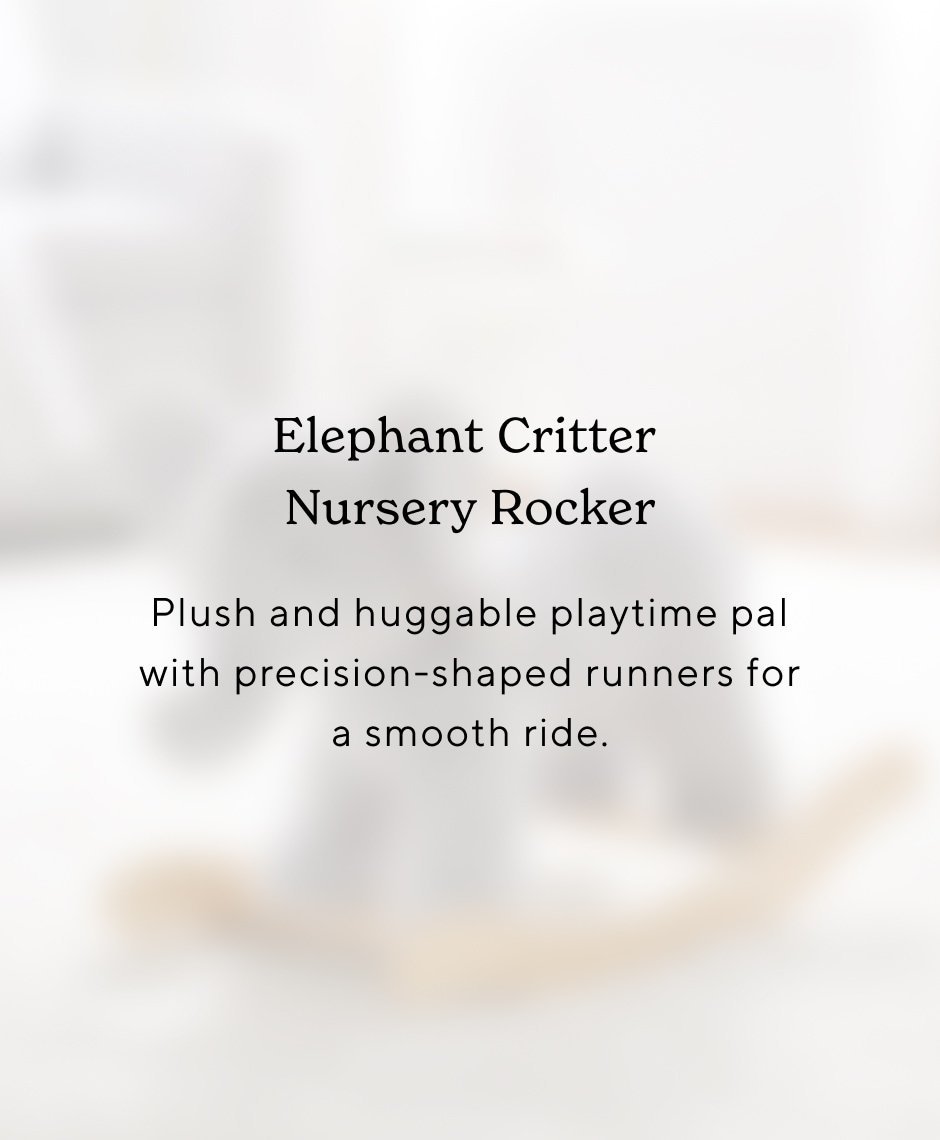 Elephant Critter Nursery Rocker