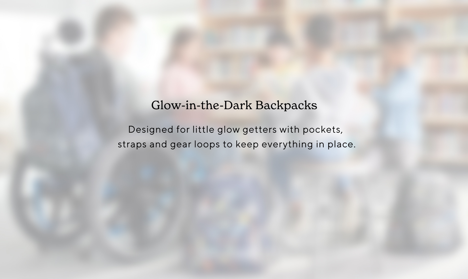 Glow-in-the-Dark Backpacks