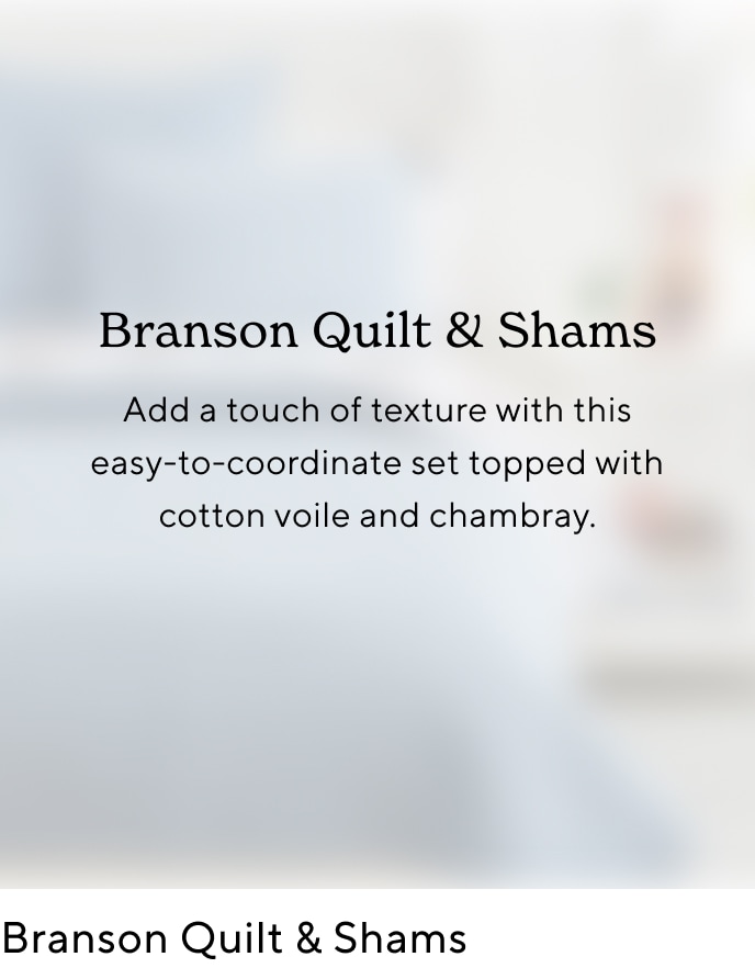 Branson Quilt & Shams