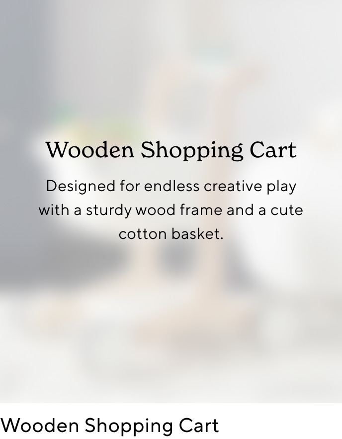 Wooden Shopping Cart