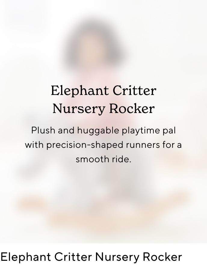 Elephant Critter Nursery Rocker