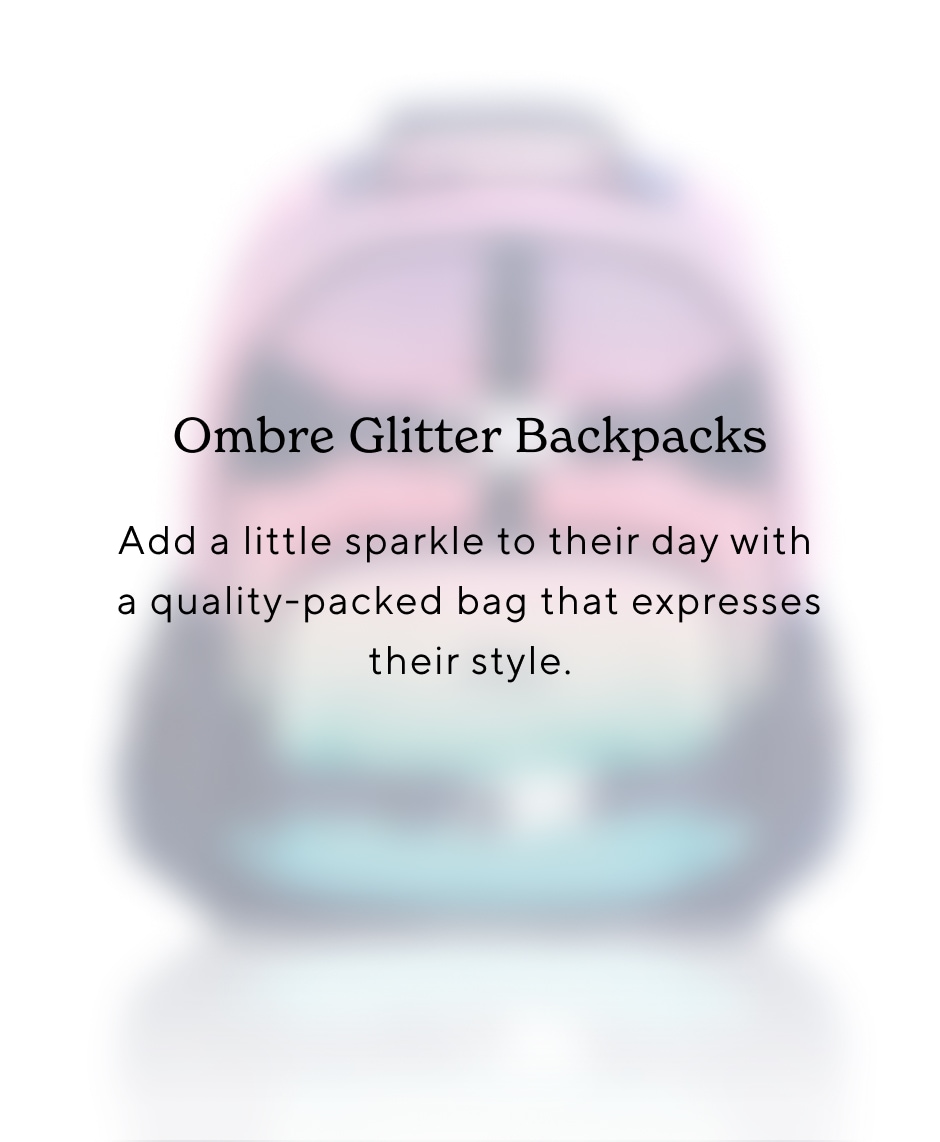 Ombre Glitter Backpacks