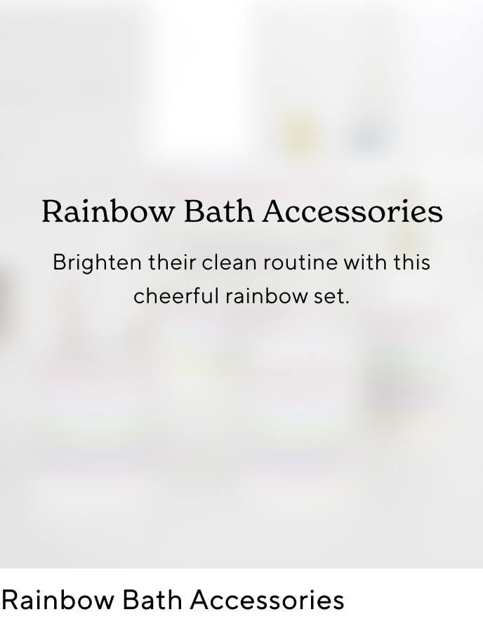Rainbow Bath Accessories