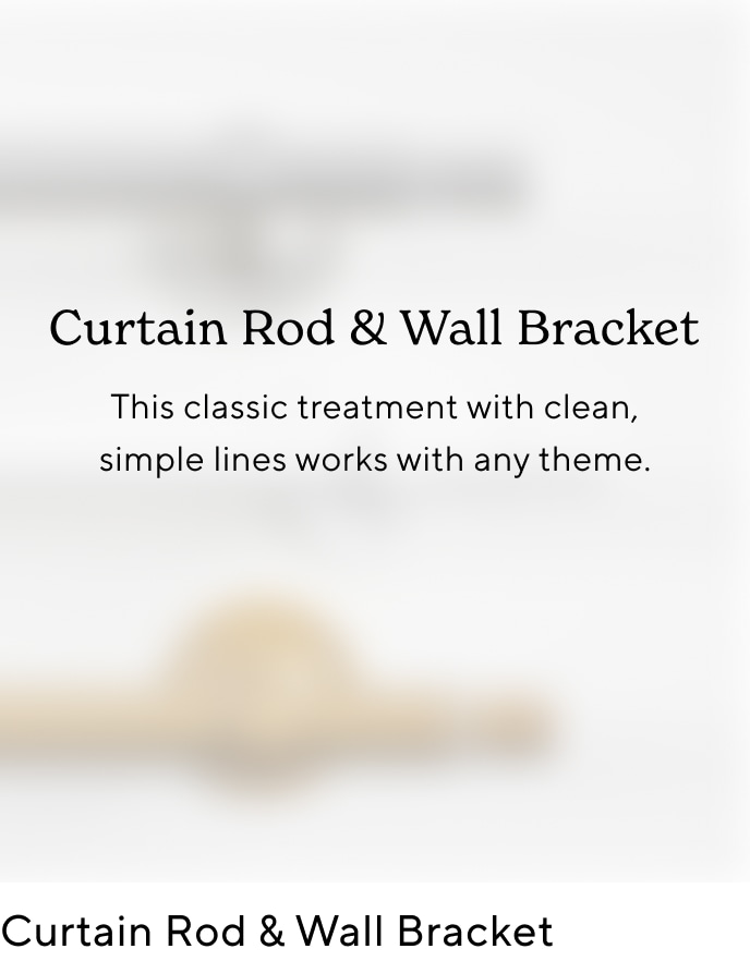Curtain Rod & Wall Bracket
