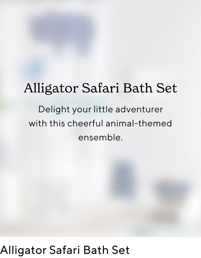 Alligator Safari Bath Set