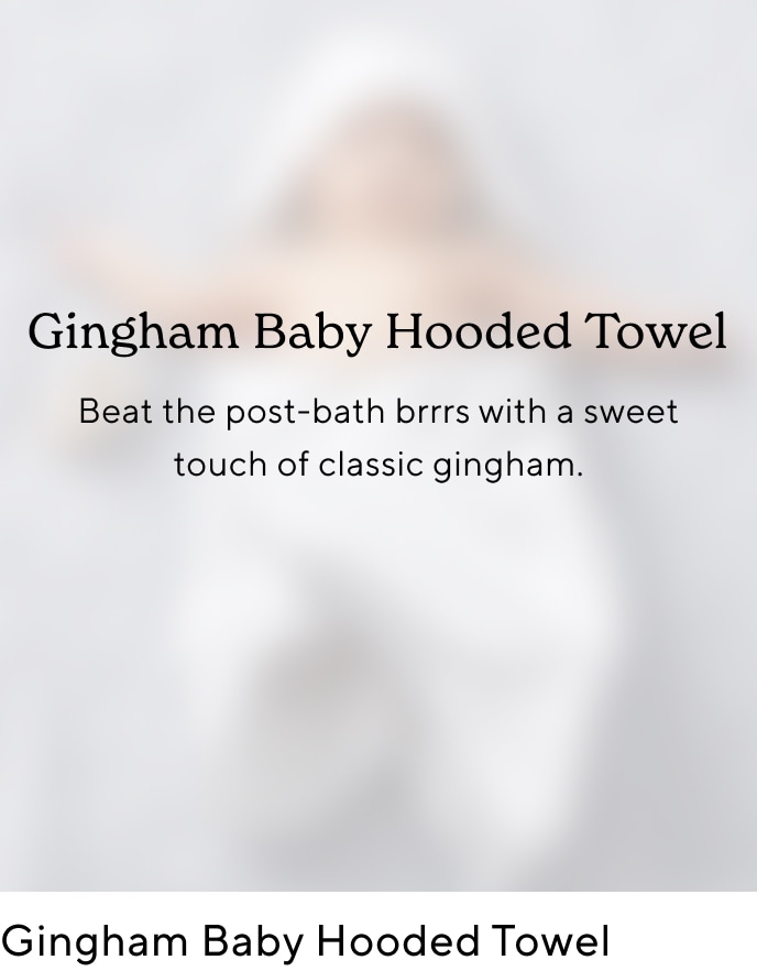 Gingham Hooded Towels