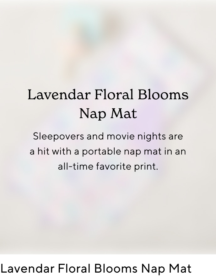 Lavender Floral Blooms Nap Mat
