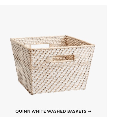 Quinn White Washed Baskets