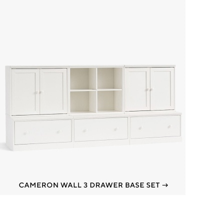 Cameron Wall 3 Drawer Base Set