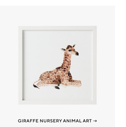 Giraffe Nursery Animal Print