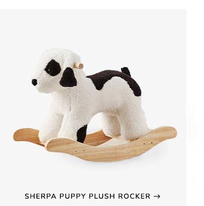 Sherpa Puppy Plush Rocker