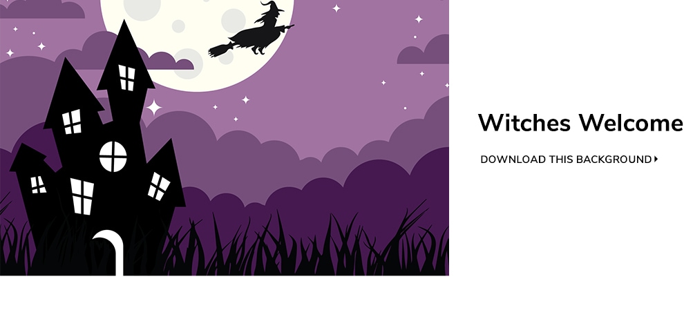 Witches Welcome Halloween Background