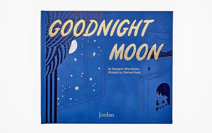 Goodnight Moon book with light gray background