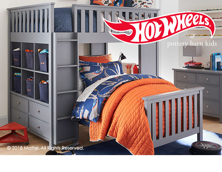 Full queen Hot Wheels Pottery Barn Kids