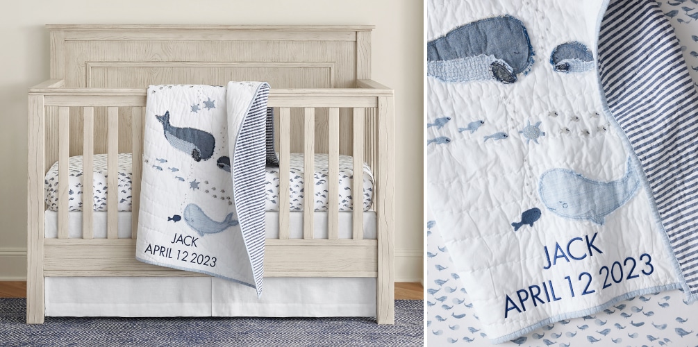 Pottery barn crib sheets boy on sale