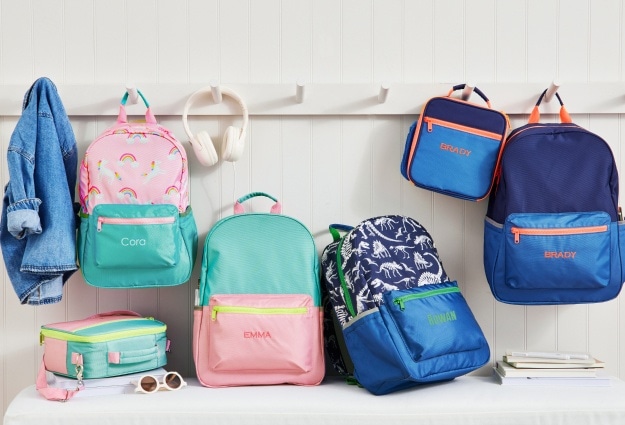 A group shot of Astor backpacks.