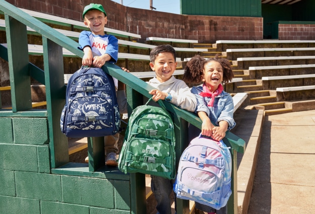 A group shot of Mackenzie backpacks.