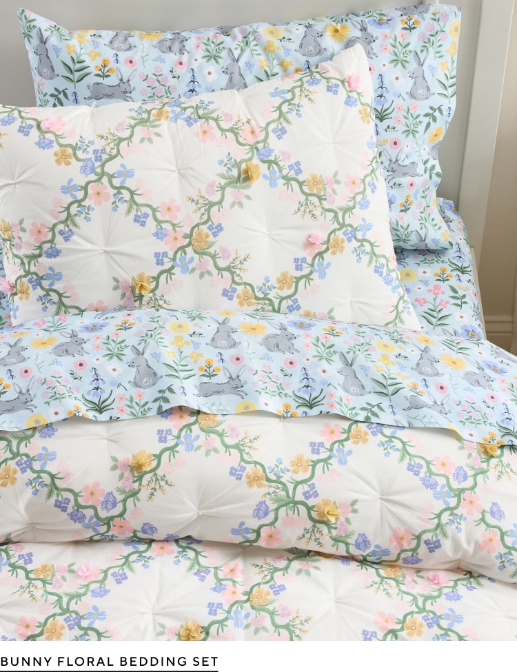 Bunny Floral Bedding Set