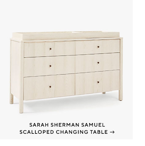 Sarah Sherman Samuel Scalloped Changing Table