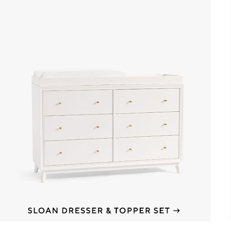 Sloan Dresser & Topper Set