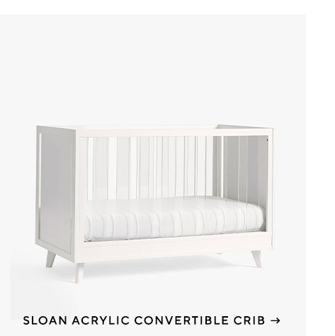 Sloan Acrylic Convertible Crib