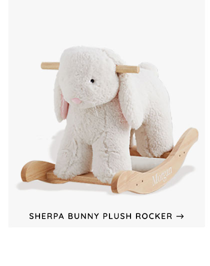 Sherpa Bunny Plush Rocker