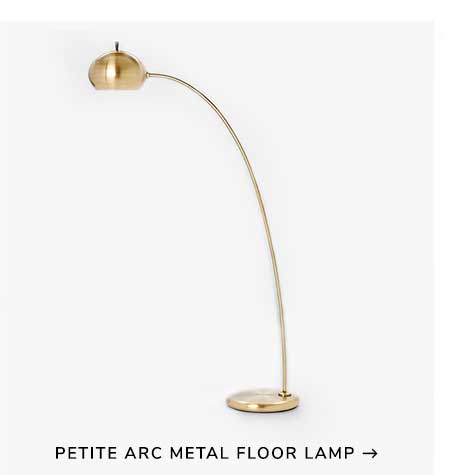 Petite Arc Metal Floor Lamp