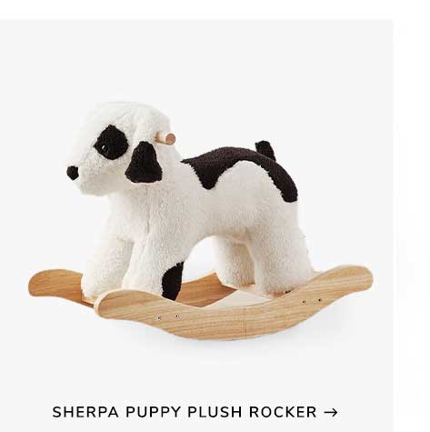 Sherpa Puppy Plush Rocker