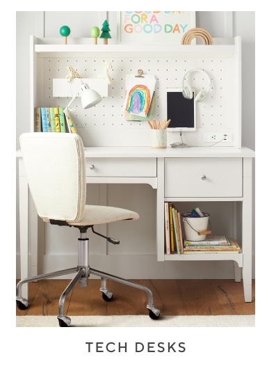 Pottery Barn ホワイト 木製 デスク 引き出し付き ポッタリーバーン Pottery Barn(ポッタリーバーン) 机・テーブル(ライフスタイル