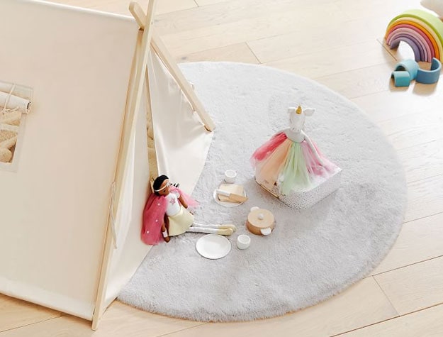 cozy faux fur rug