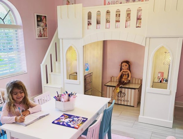Castle bunk bed