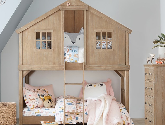 Tree house bunk bed