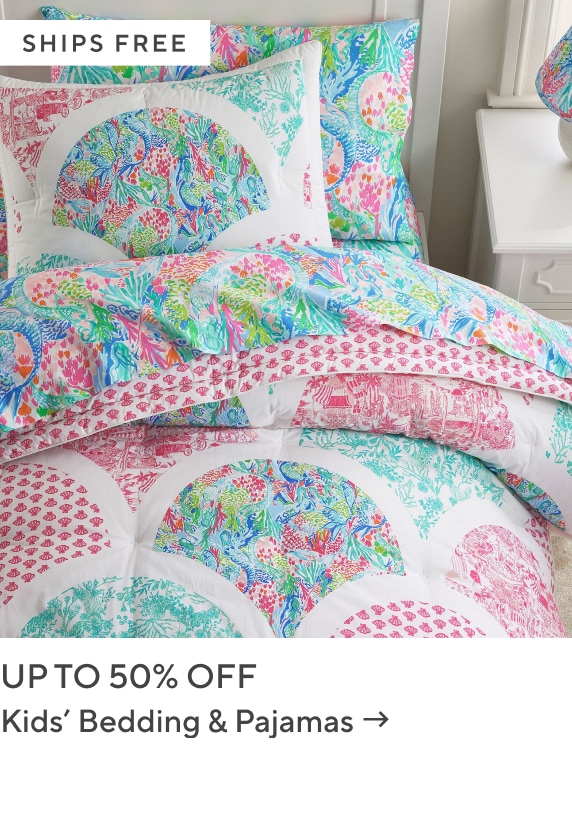 Up to 50% Off Kids' Bedding & Pajamas