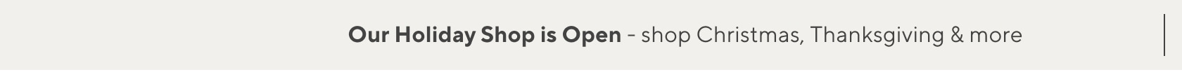 Our Holiday Shop is Open - shop Christmas, Thanksgiving & more