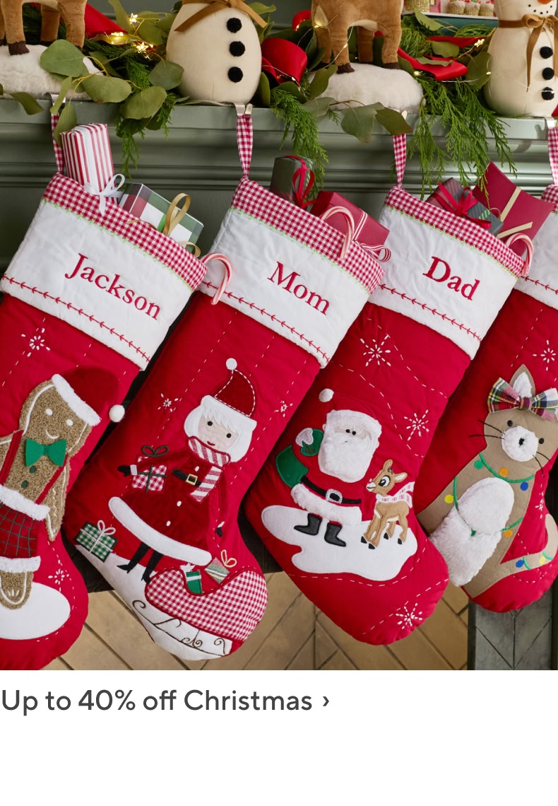 Up to 40% off Christmas