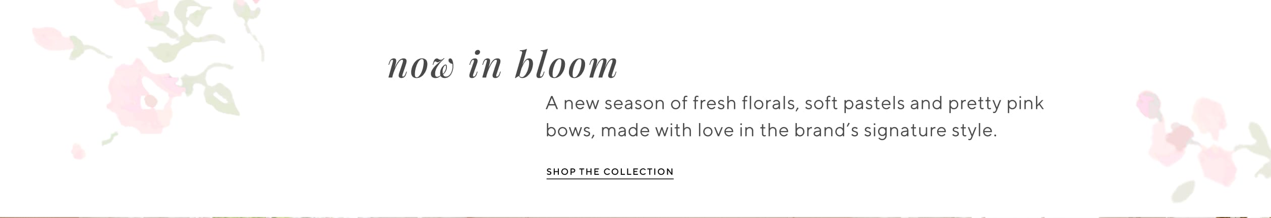 now in bloom - shop the collection