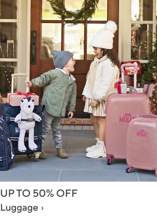 Up to 50% off Luggage