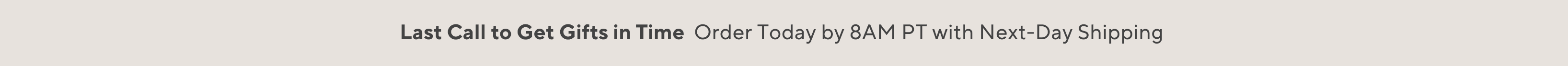 View Holiday Delivery Dates