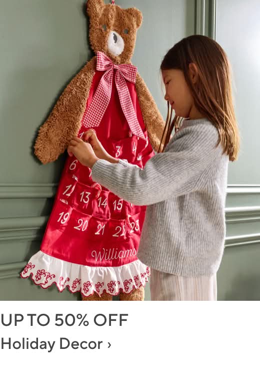 Up to 50% off Holiday Decor