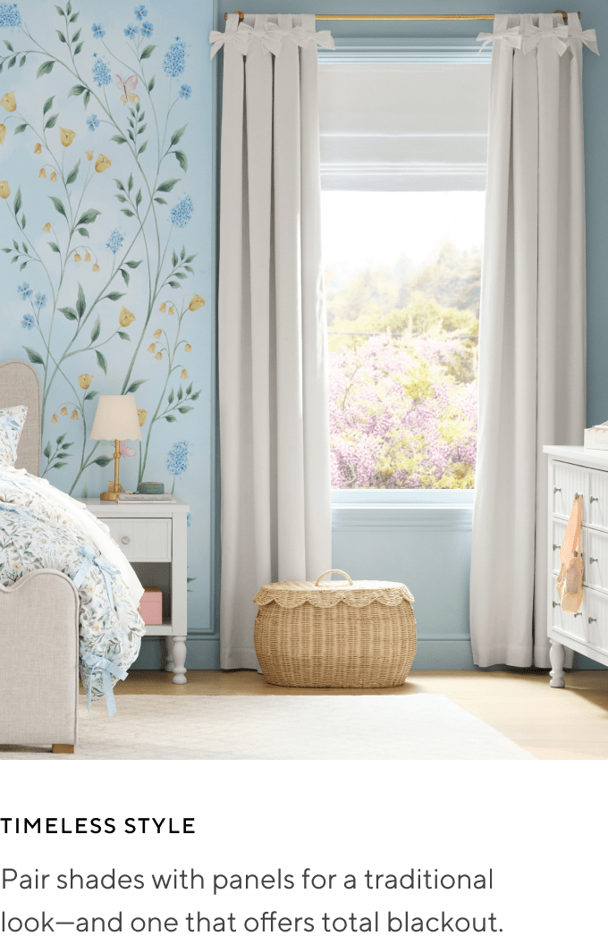 Textured Stripe Blackout Panel | Pottery Barn Kids