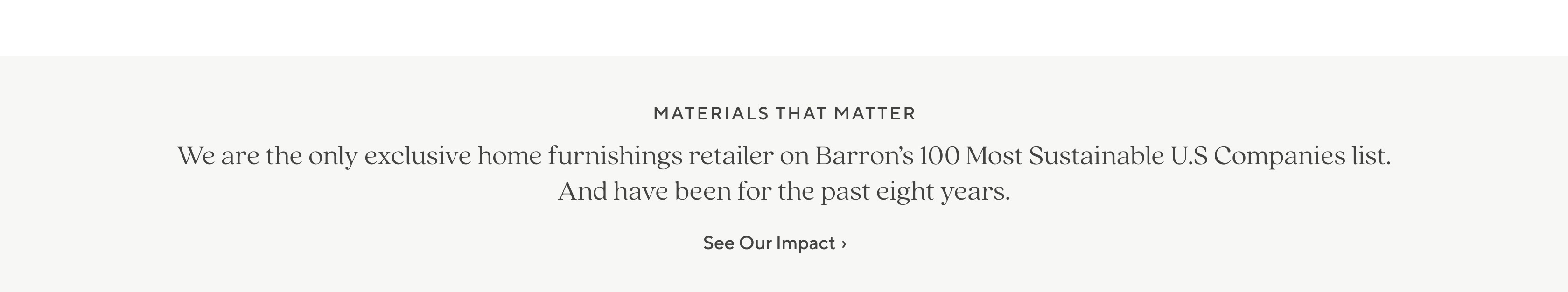 Materials that Matter - See Our Impact