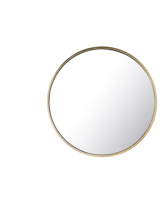 Round Gold Mirror